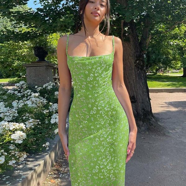 Women's summer sundress with print