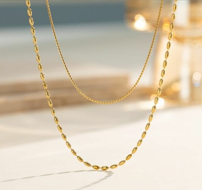 Elegant Gold Chain Necklace