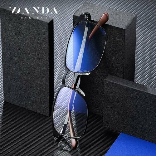 Blue Light Blocking Computer Glasses Metal Eyewear Frames -