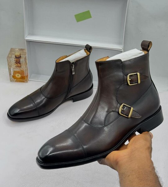 Leather boots