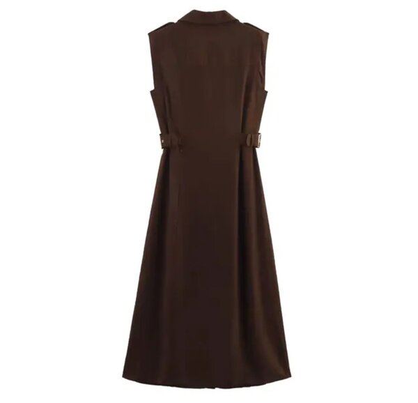 Robe sans manches élégante femme
