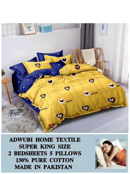 7pcs Cotton bedsheets set