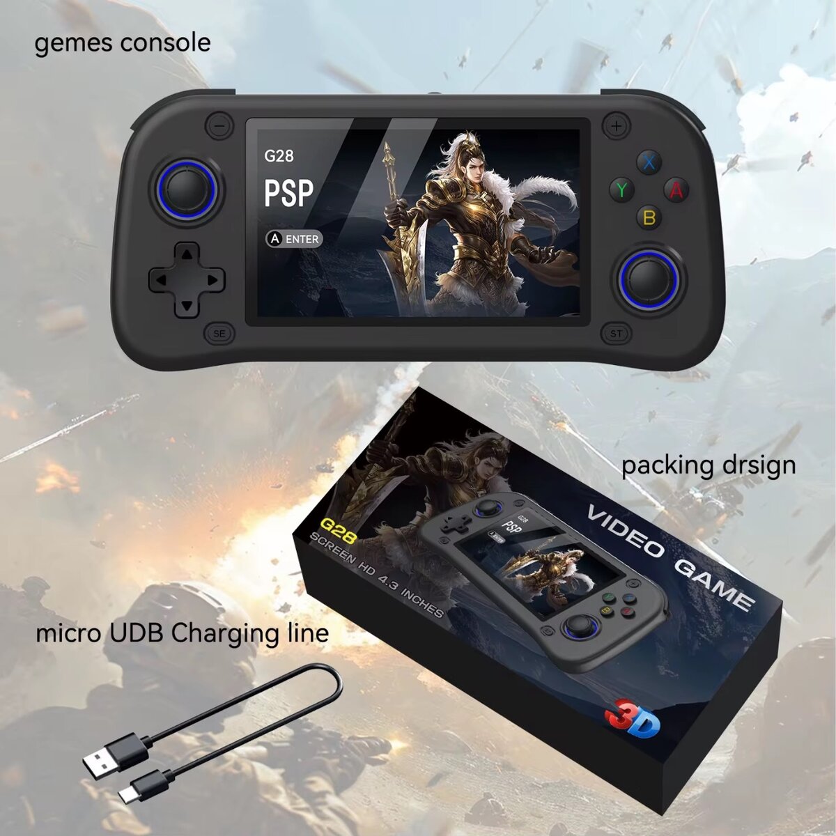 Console portable HD 4.3 pouces