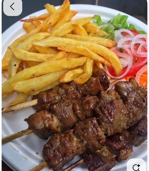 Frites brochette