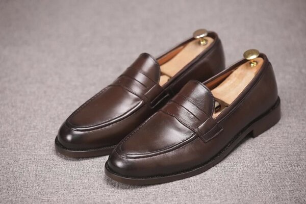Maccassin cuir