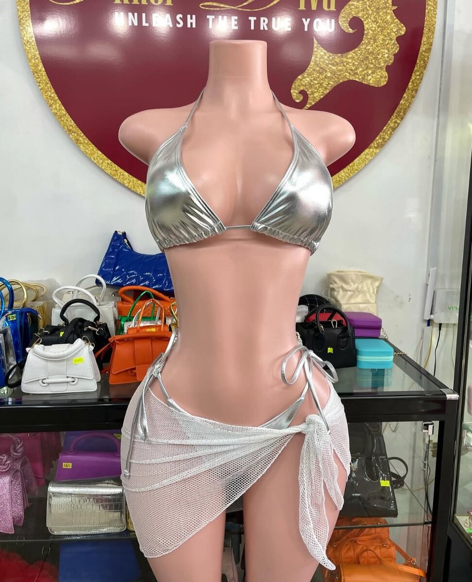 Gray swimming suit