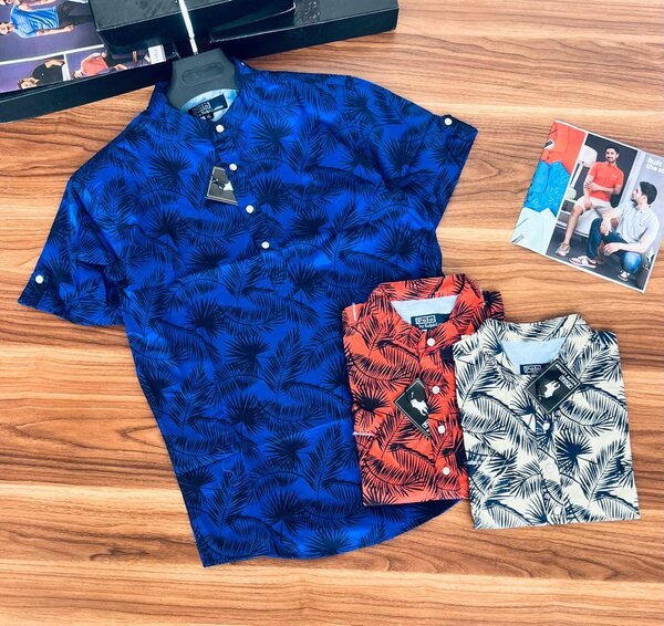 *FLOWER LINEN SHIRT