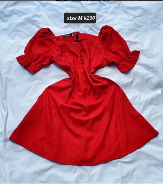 red dress
