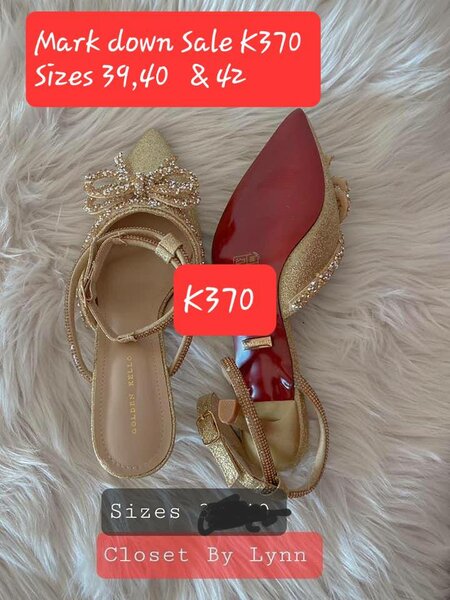 gold sandals