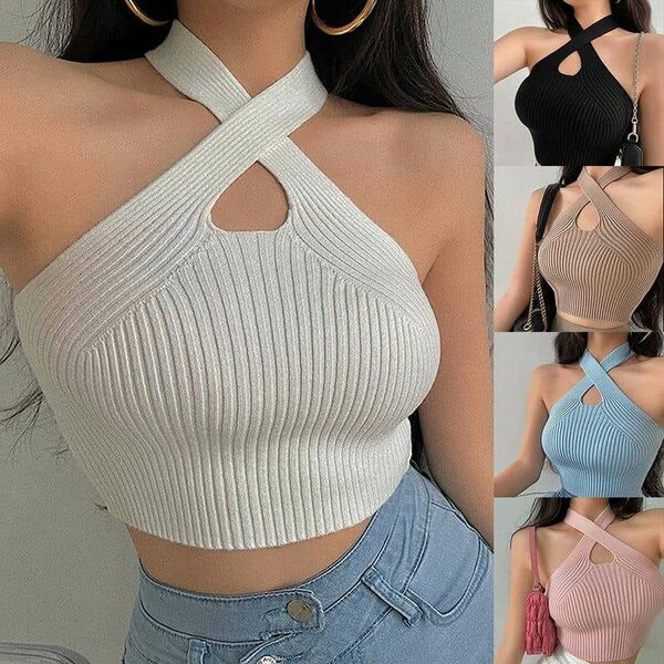 Top croisé pour femmes