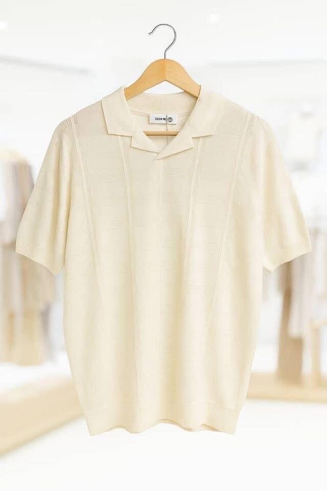 Chic Polo en Tricot Beige
