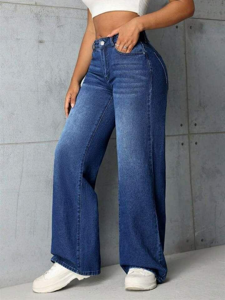 Wide leg jeans