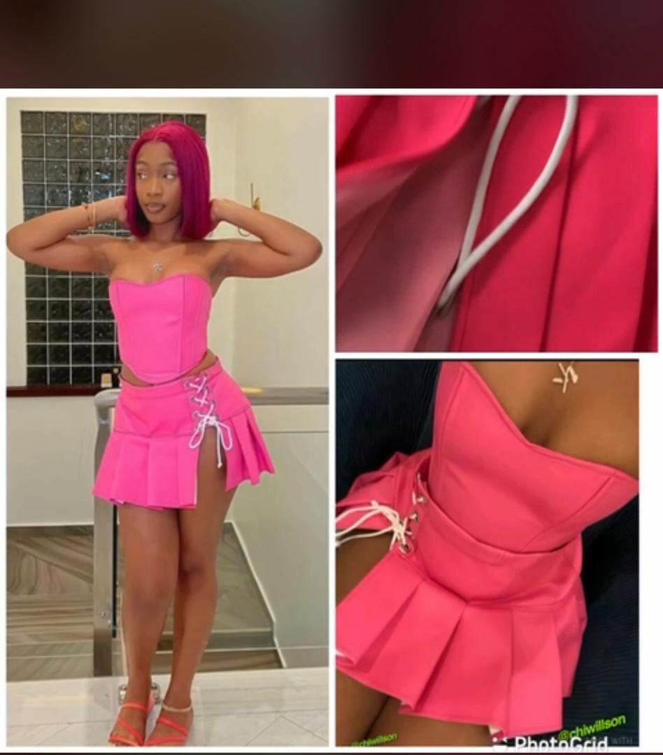 Top and skirt