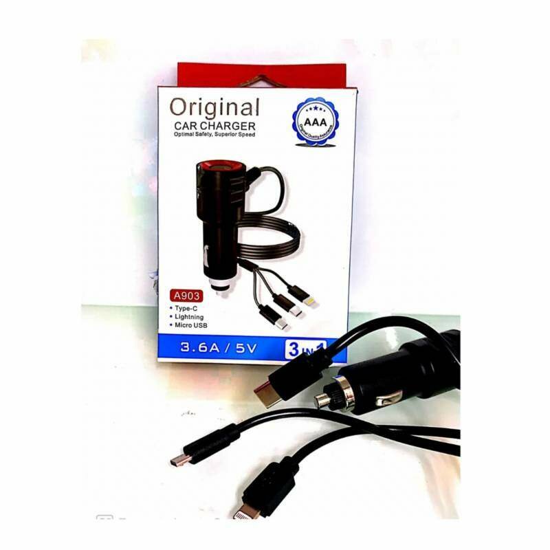 Chargeur de Voiture 3 en 1