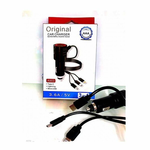 Chargeur de Voiture 3 en 1