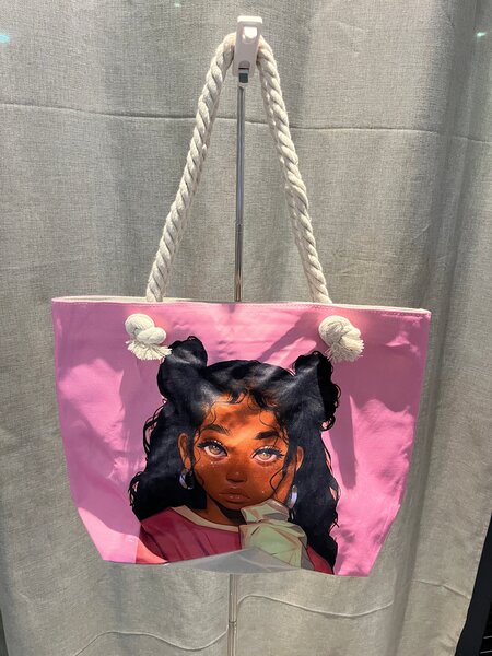 Sac cabas illustré bohème