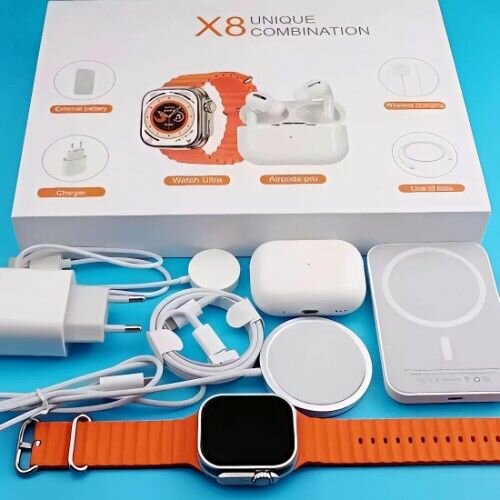 X8 unique Combination In Wireless Charger, Watch & Earphones