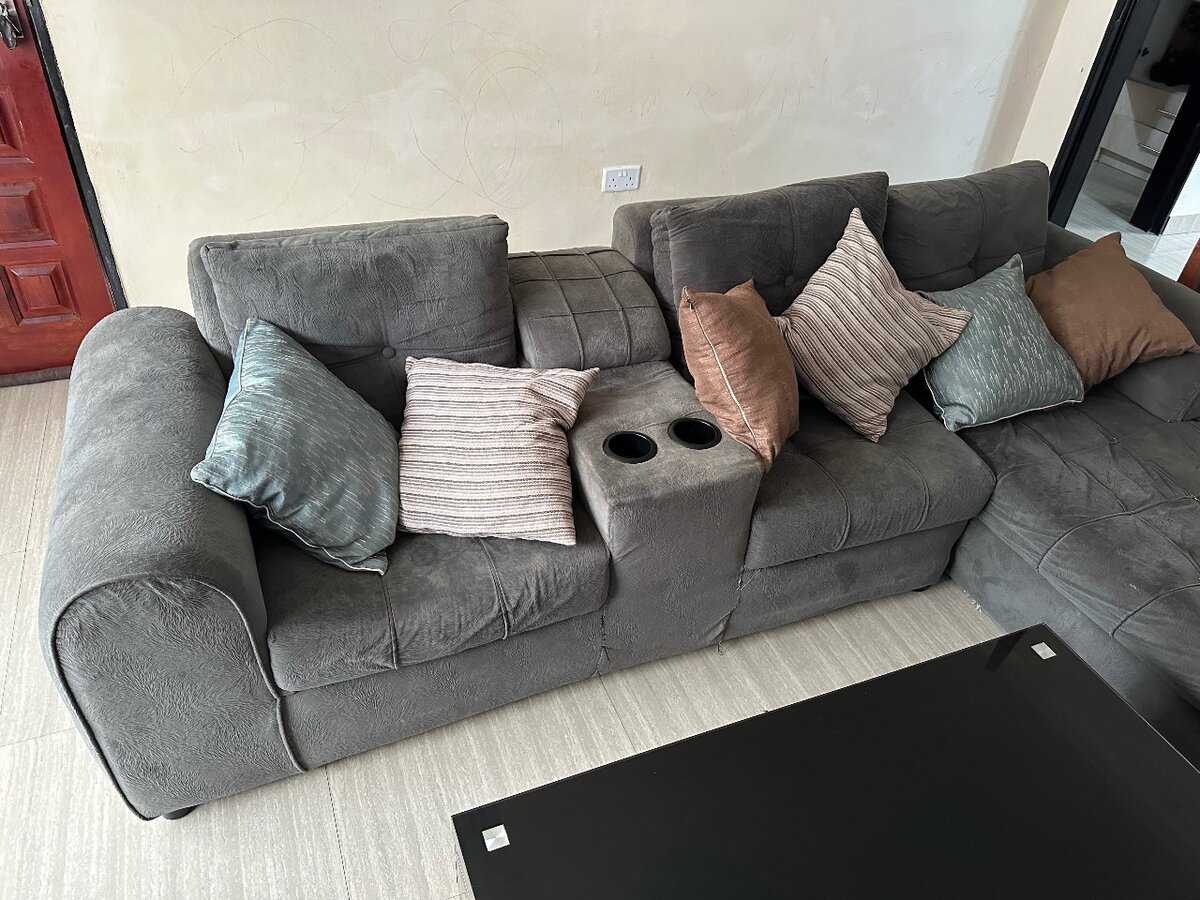 Green corner couch