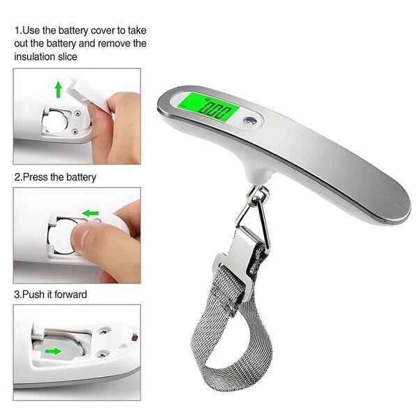 Portable LCD Digital Travel Scale - 50kg Max