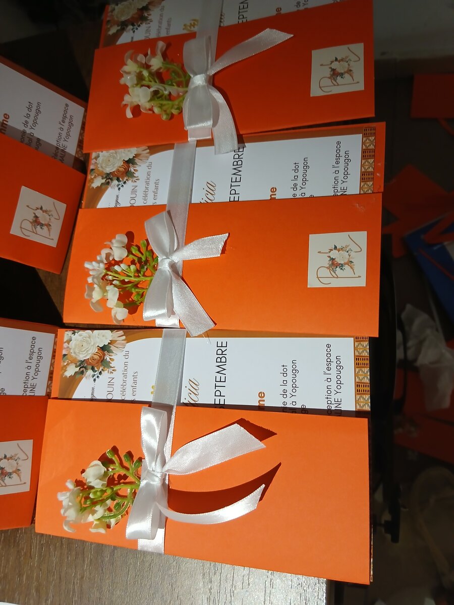 Cartes d'invitation mariage élégantes