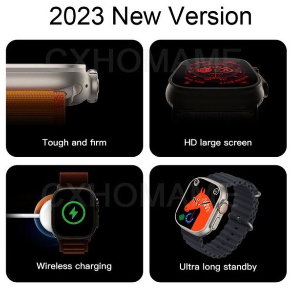 Smart Watch T800 Ultra Black
