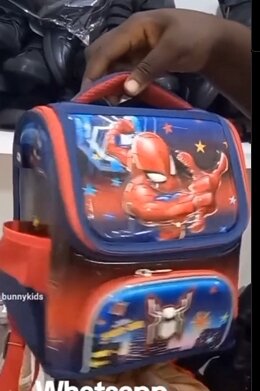 Available character bags 🎒 for pick up or delivery Age: 0-3yrs