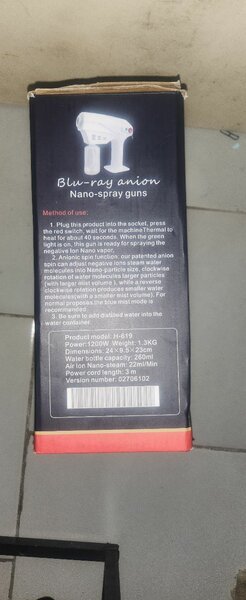 Pistolet de pulvérisation Nano