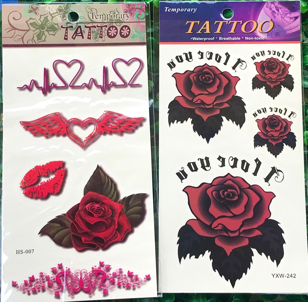 Temporary tattoo stickers for ladies