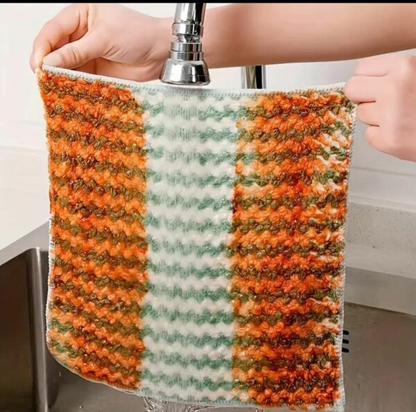 5 PCS Chiffon De Nettoyage Ménager Anti adhésif À L'huile