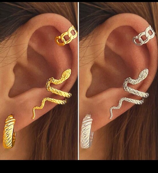 3pcs Earrings cuff