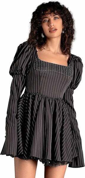 Flared corset dress