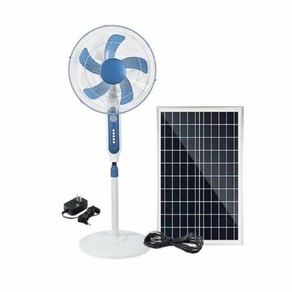 16 inches Rechargeable Solar Fan with Panel