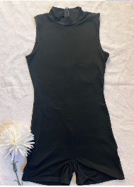 High neck romper