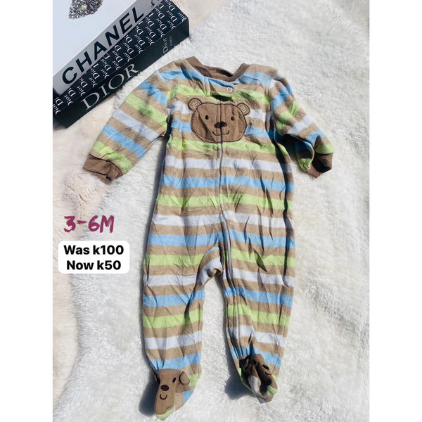 Romper beige vert