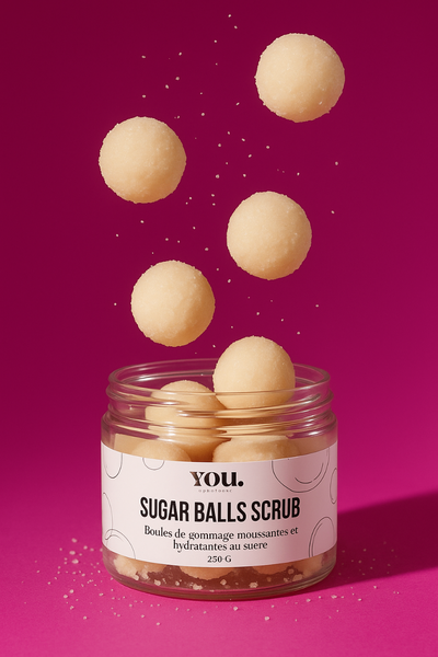 Sugar balls scrub