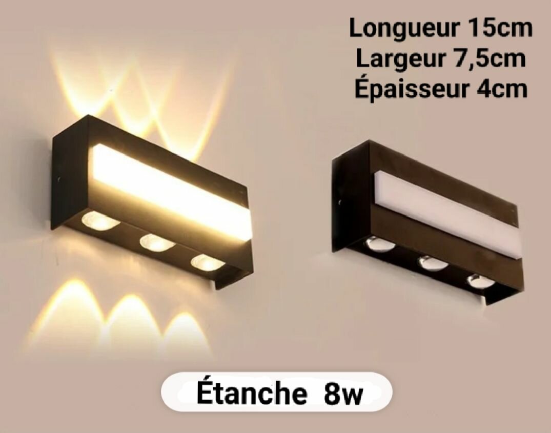 Applique Murale Étanche 8W LED