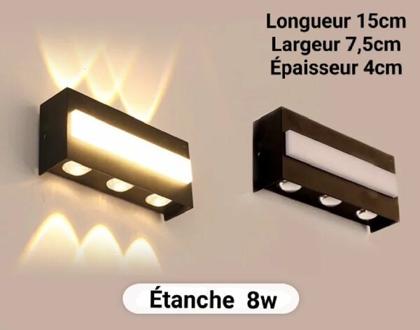 Applique Murale Étanche 8W LED