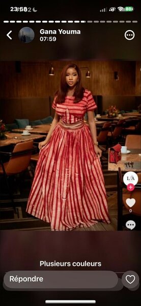 Robe confectionner