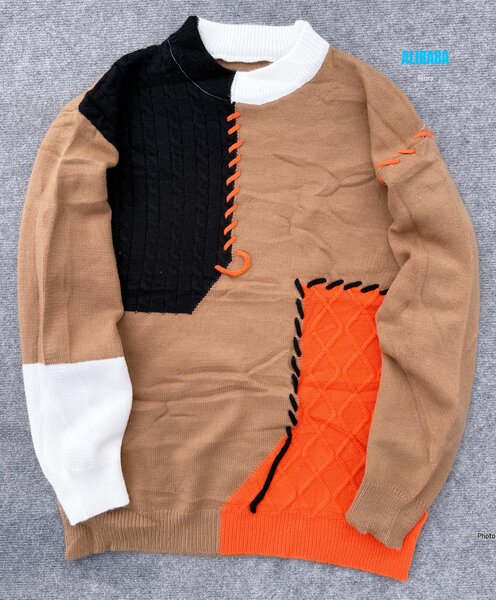 Pull Patchwork Multicolore
