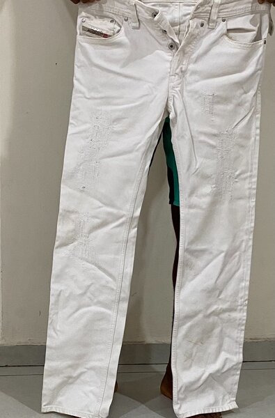 Jean blanc pour hommes