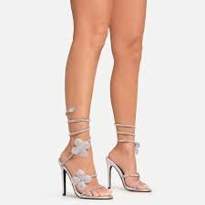 Sandales à talons mariée élégantes