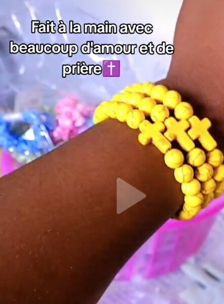 Bracelet chapelet perles