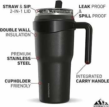 40 oz Stainless Steel 3-in-1 Guzzlers