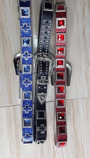 Ceintures strass étincelantes