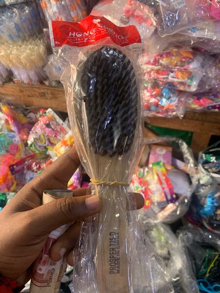 Wooden hair brush