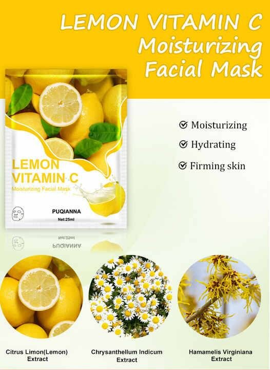 Lemon vitamin c Facial masks
