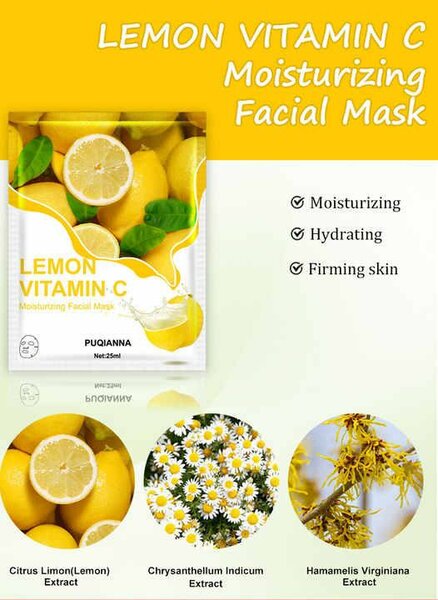 Lemon vitamin c Facial masks