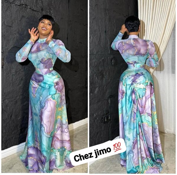 Robe Maxi Élégante Imprimée