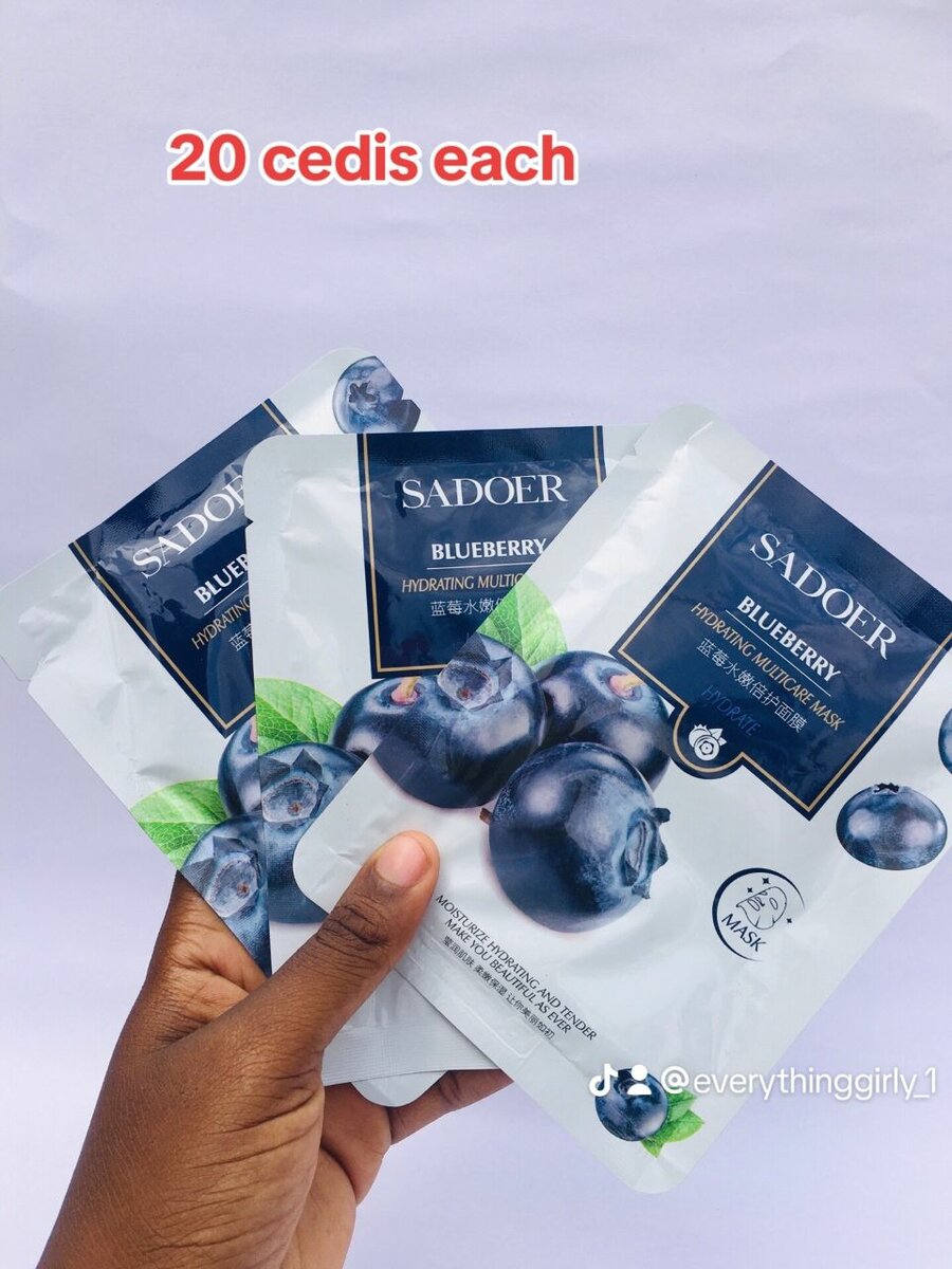 Skincare facemasks