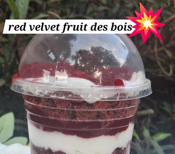 Dessert Red Velvet Fruits des Bois